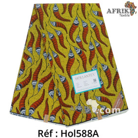 Hollantex 588a - jaune - coton 6 yards