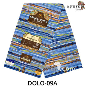 Pagne Excellence DOLO 09 - Indigo - coton 6 yards