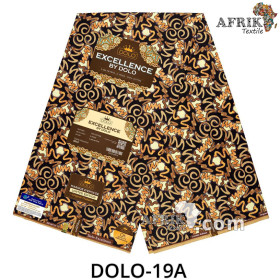Pagne Excellence DOLO 19 - Indigo - coton 6 yards