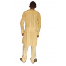 Boubou en tissu léger 100% cotton manche longue avec broderie.