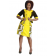 Robe de soirée en pagne HITARGET avec veste de couleur jaune