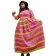 longue robe rose a manche longue fait en pagne chiganvy