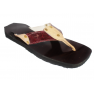 Sandale artisanale en cuir"rouge"