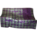 bazin riche de qualité supérieure.rouge -blanc 5métres