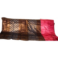 bazin riche de qualité supérieure.rouge -blanc 5métres