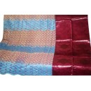 bazin riche de qualité supérieure.rouge -blanc 5métres