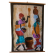 Tableau mural africain "maman balaye la cour"