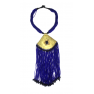 Collier artisanal "bleu dorée"