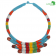 Collier artisanal "multi-colore" avec des perles