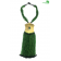 Collier artisanal "vert" dorée avec des perles