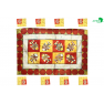 Nappe de table traditionnel en batik" poissons"