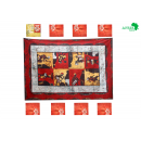 Nappe de table traditionnel en batik" papa et maman au village""
