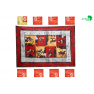 Nappe de table traditionnel en batik" papa et maman au village""
