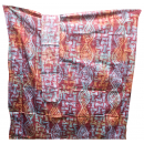 Tissu 01, teint à la main 100% coton 6 mètres bleu