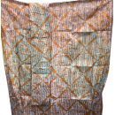 Tissu 01, teint à la main 100% coton 6 mètres bleu