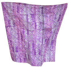 Tissu 01, teint à la main 100% coton 6 mètres bleu