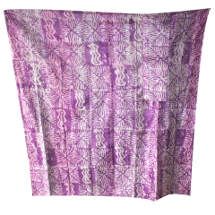 Tissu 01, teint à la main 100% coton 6 mètres bleu