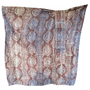 Tissu 01, teint à la main 100% coton 6 mètres bleu