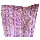 Tissu 01, teint à la main 100% coton 6 mètres bleu