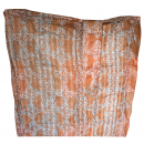 Tissu 01, teint à la main 100% coton 6 mètres bleu