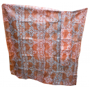 Tissu 01, teint à la main 100% coton 6 mètres bleu