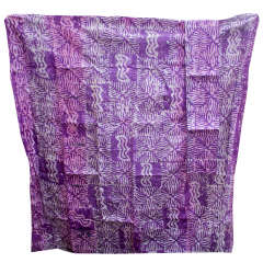 Tissu 01, teint à la main 100% coton 6 mètres bleu