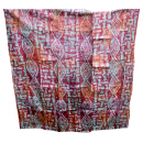 Tissu 01, teint à la main 100% coton 6 mètres bleu