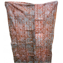 Tissu 01, teint à la main 100% coton 6 mètres bleu