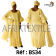 Boubou senegalais à motif et en dentelle manche 3/4 de couleur "rose"