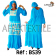 Boubou senegalais à motif et en dentelle manche 3/4 de couleur "rose"