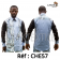 Chemise en tissu et pagne woodin blanc à motif rouge noir