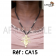 Collier artisanal "multi-colore" dorée avec des perles