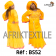 Boubou senegalais à motif et en dentelle manche 3/4 de couleur "rose"