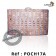 pochette dorée avec des perles