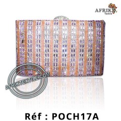 pochette dorée avec des perles