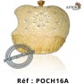 pochette dorée avec des perles