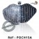 pochette dorée avec des perles