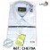 Chemise cotton club coupe cintrée manche longue ciel à carreau