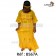 Boubou senegalais à motif et en dentelle manche 3/4 de couleur "rose"