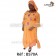 Boubou senegalais à motif et en dentelle manche 3/4 de couleur "rose"