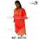 Boubou senegalais à motif et en dentelle manche 3/4 de couleur "rose"